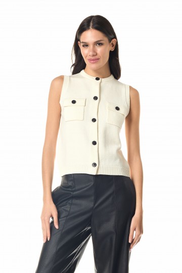 Cropped vest 