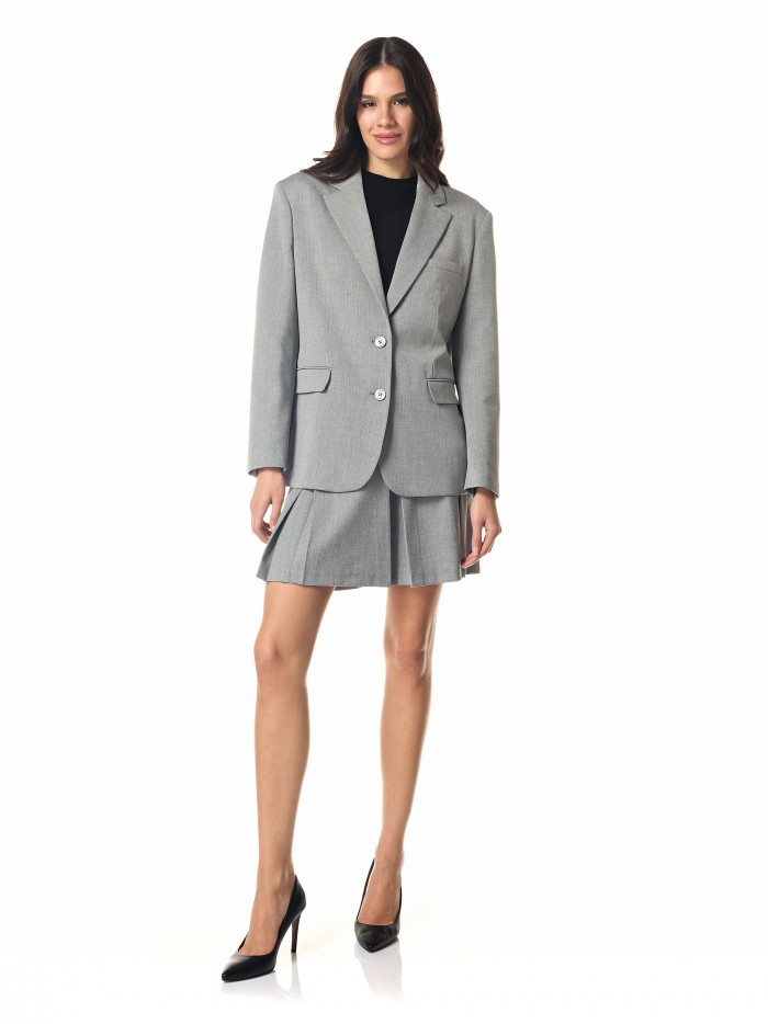 Short skirt with pleats 