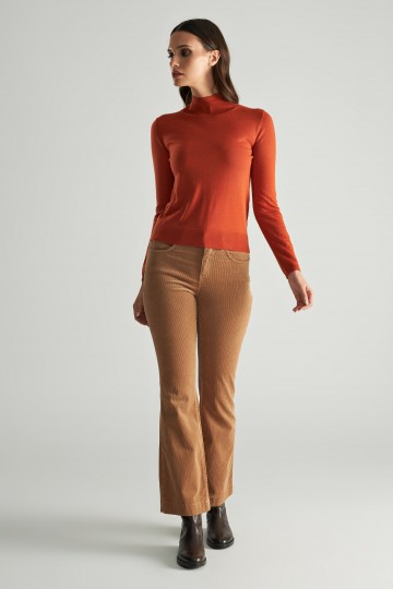 Straight line pants flare 