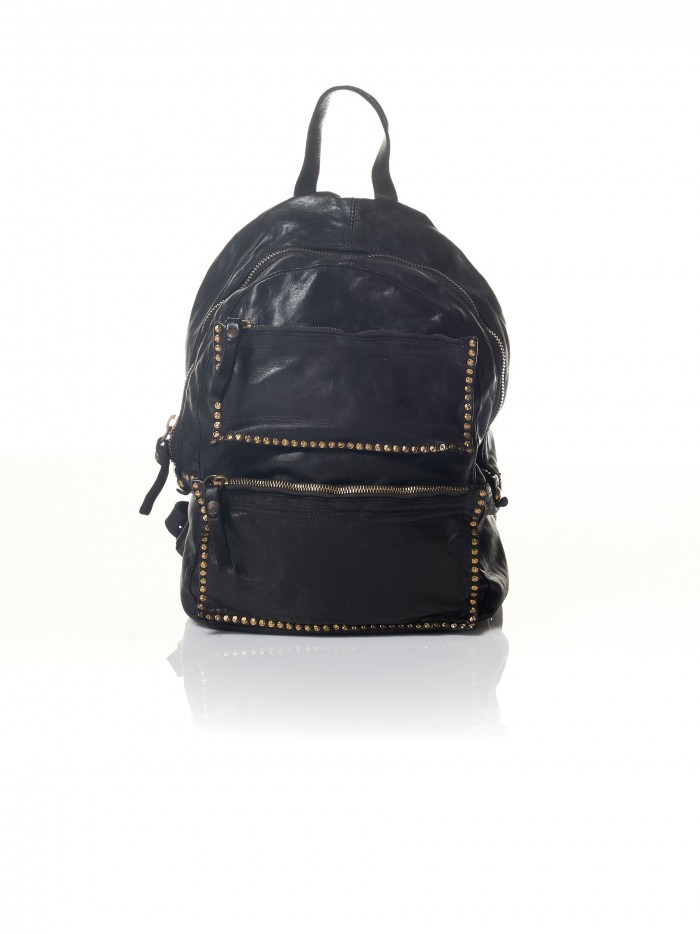 Leather backpack