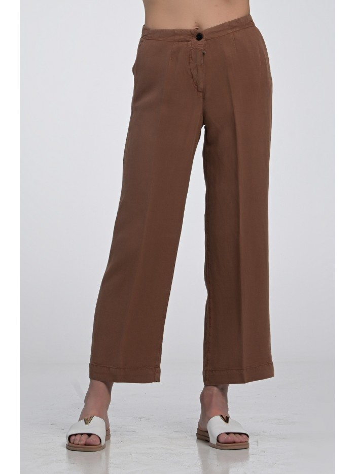 Crop linen pants